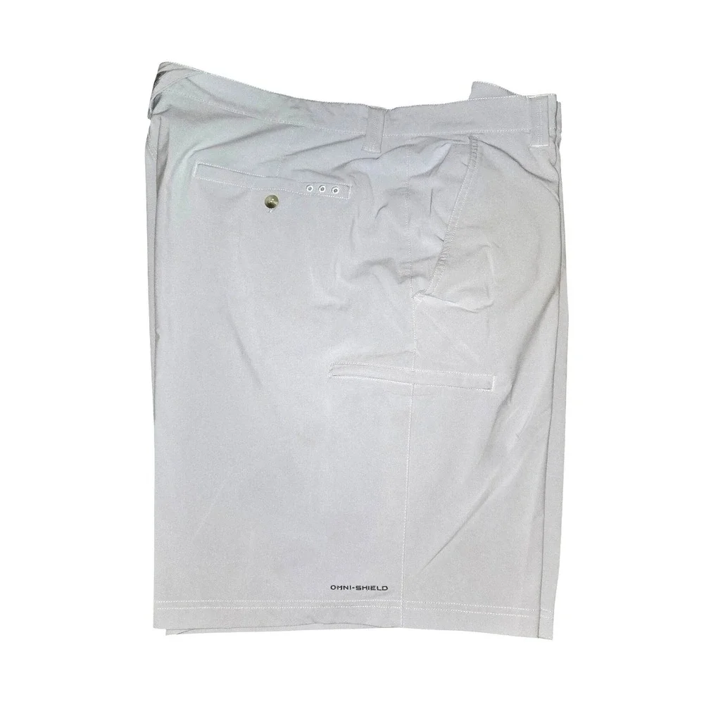 Columbia PFG Grander Marlin II Offshore Shorts Men 44 Gray FM4602 Omni-Shield